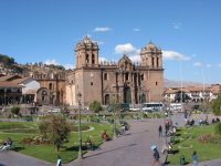 Plaza de Armas Catedral was built on top of Inca Viracochas palace Cusco